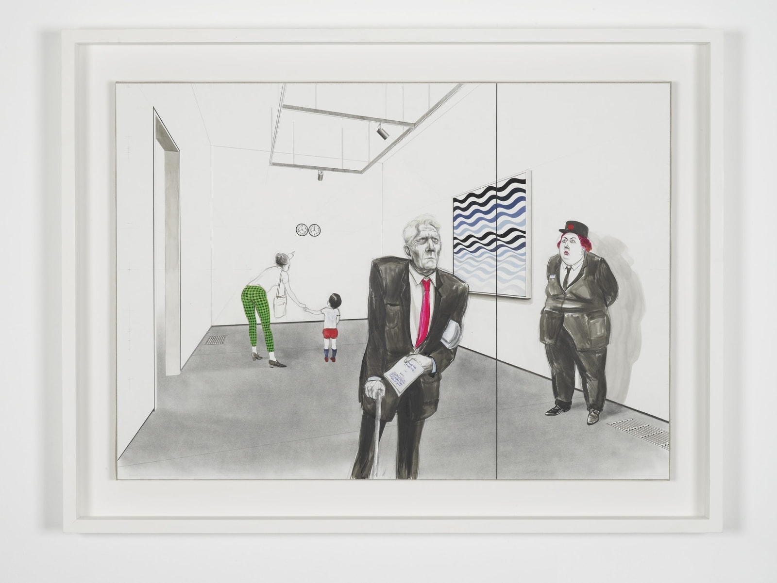 Charles Avery, Untitled (It Means It Means; Gonzalez-Torres, Ray, Riley, Watteau), 2013