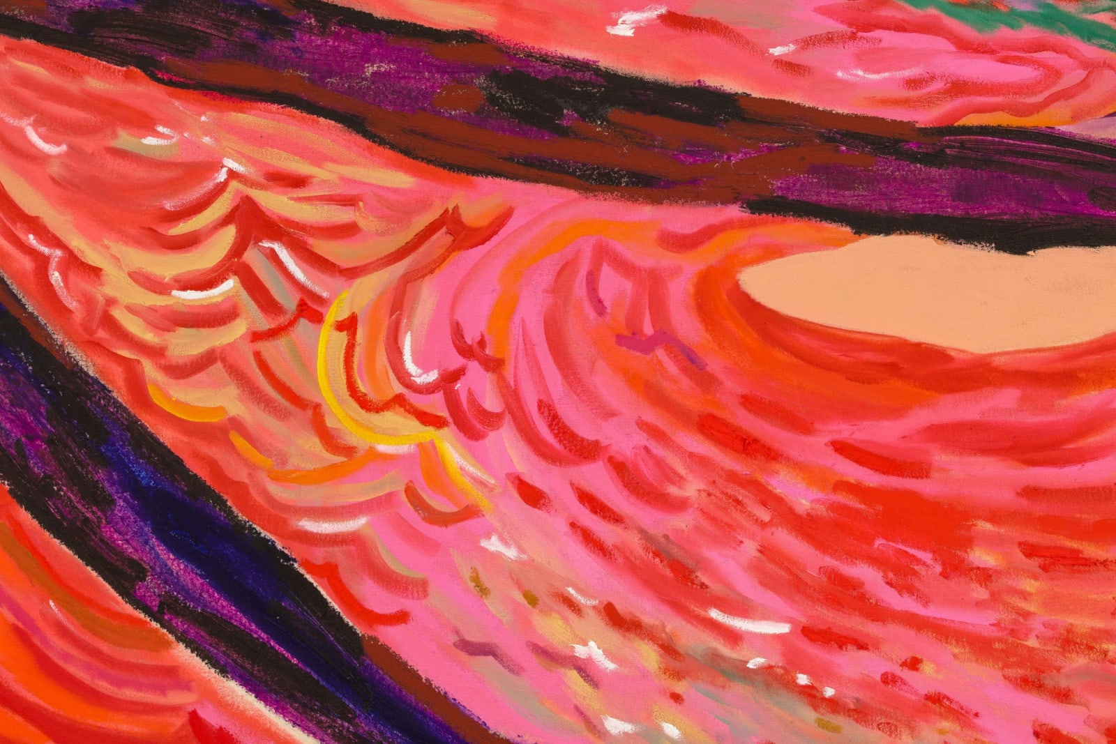 Shara Hughes, Collide, 2022