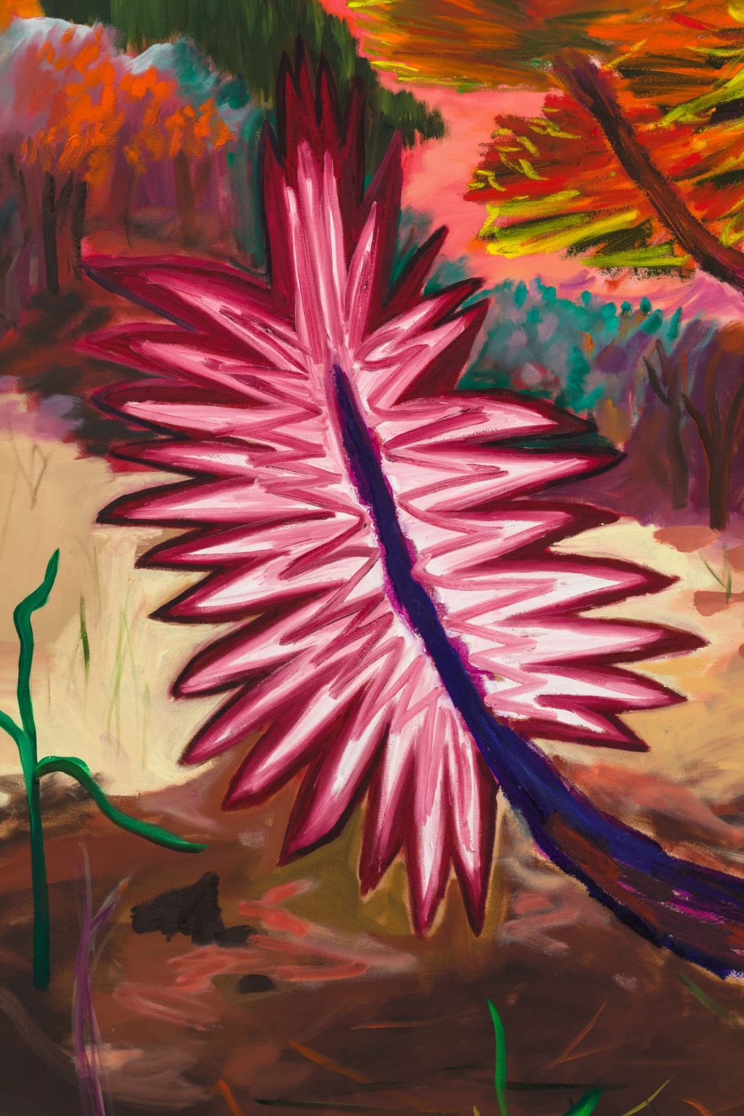 Shara Hughes, Collide, 2022