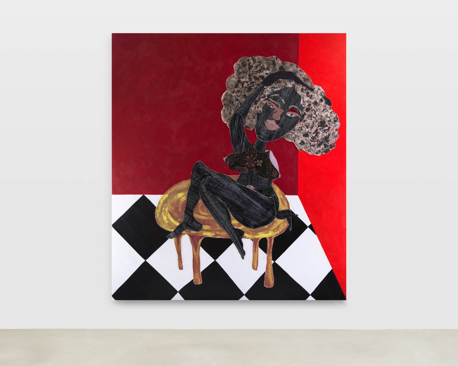 Tschabalala Self, Red Room, 2022