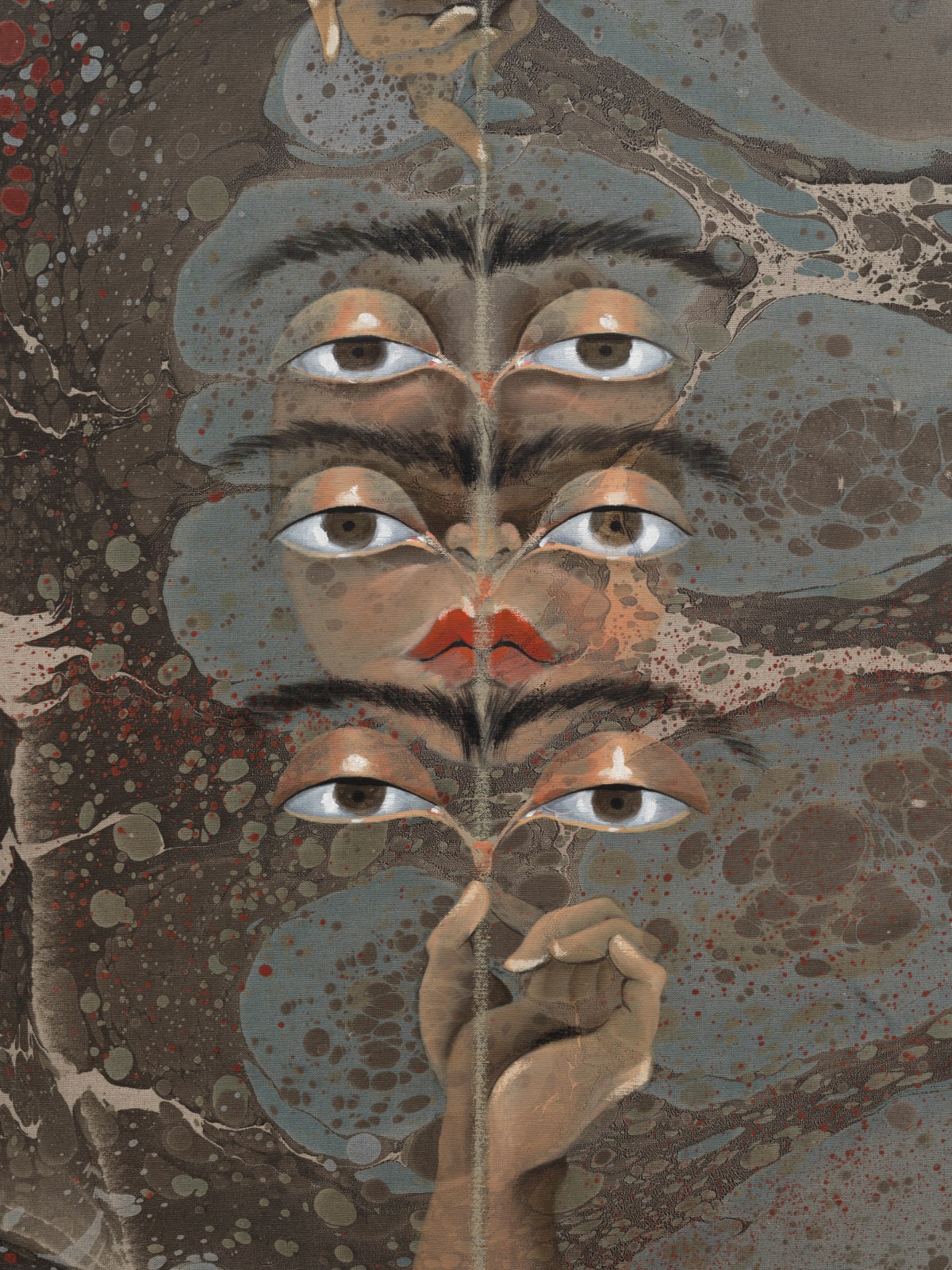 Hayv Kahraman, Generational Eyebrows, 2024
