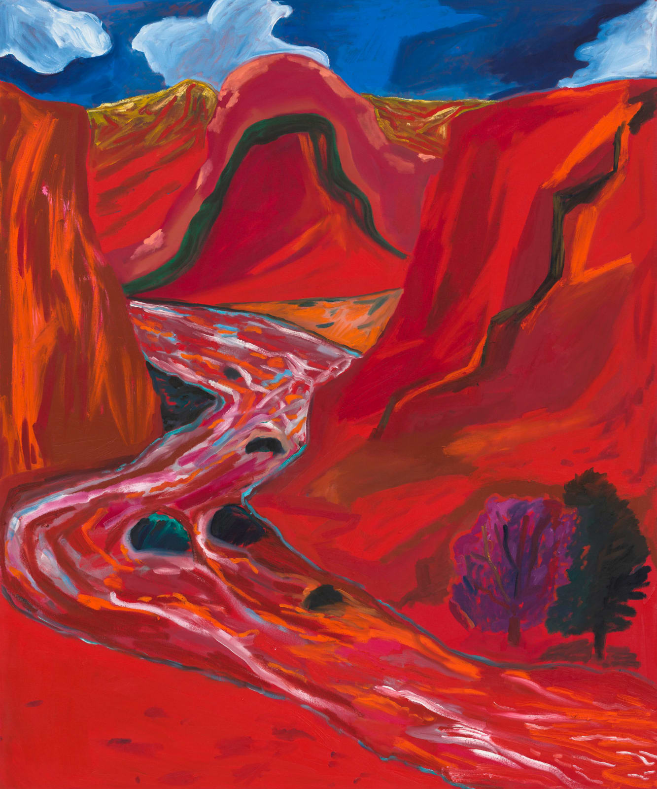 Shara Hughes, Fire Inside Me, 2022