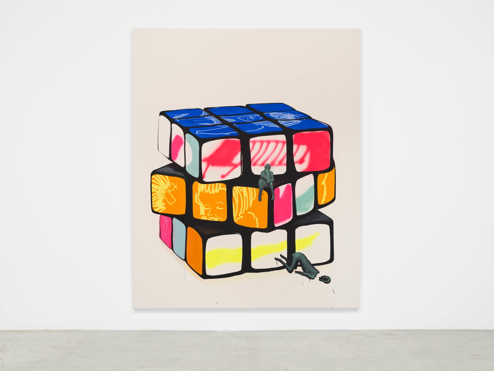 Tala Madani, Puzzle Pussy (Thought), 2023