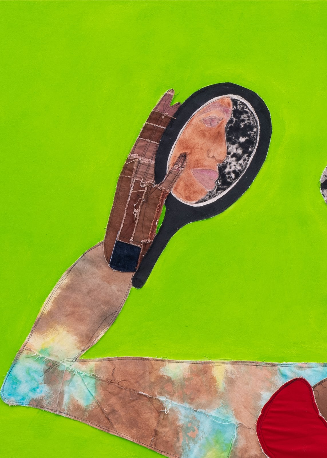 Tschabalala Self, Looking Glass, 2023
