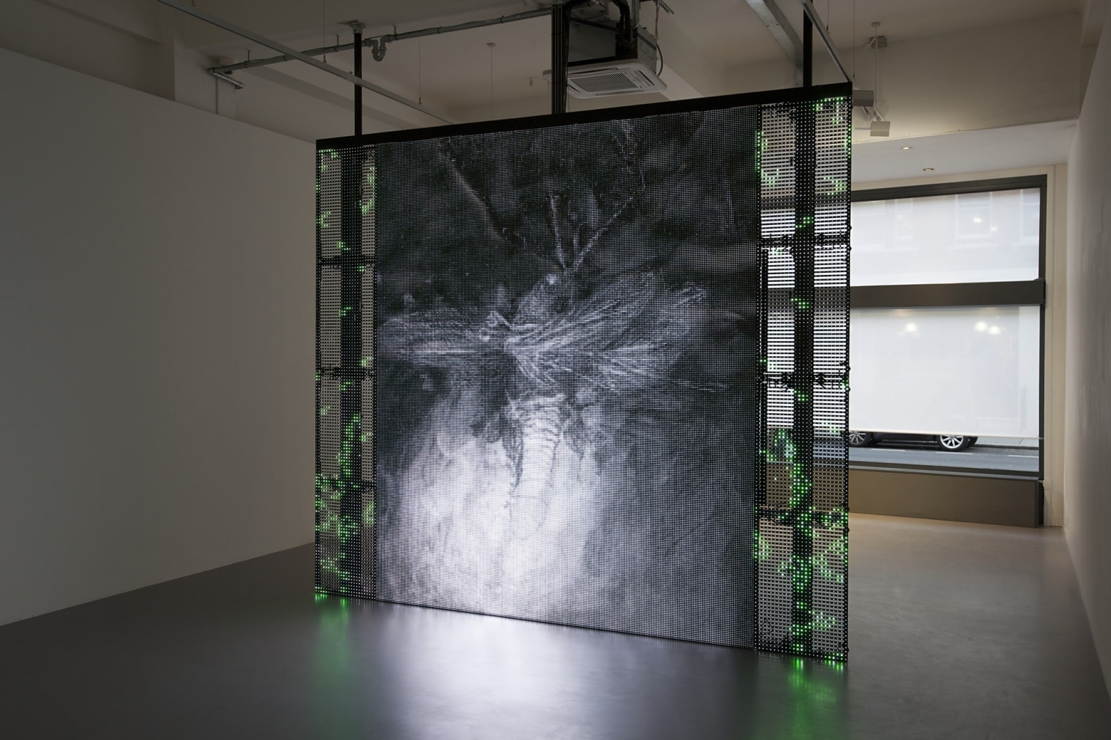 Philippe Parreno, With a Rhythmic Instinction to be Able to Travel Beyond Existing Forces of Life (Green, Rule#1), 2014