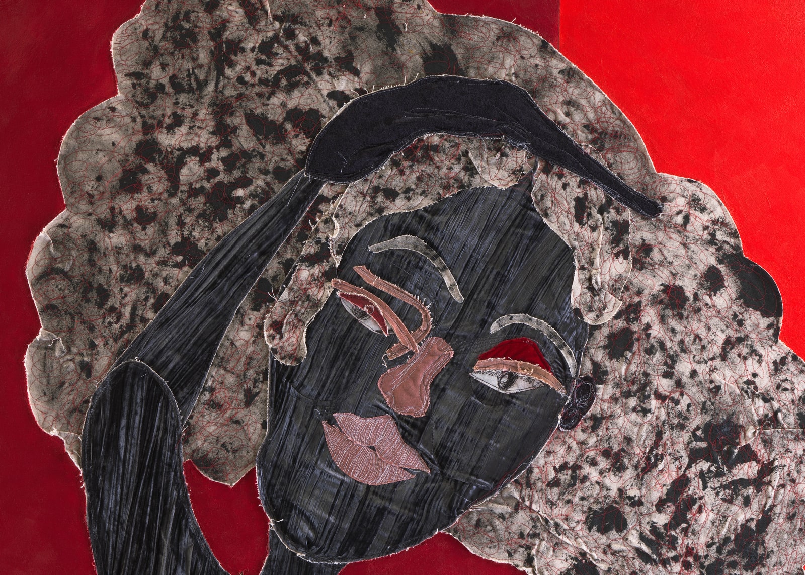 Tschabalala Self, Red Room, 2022