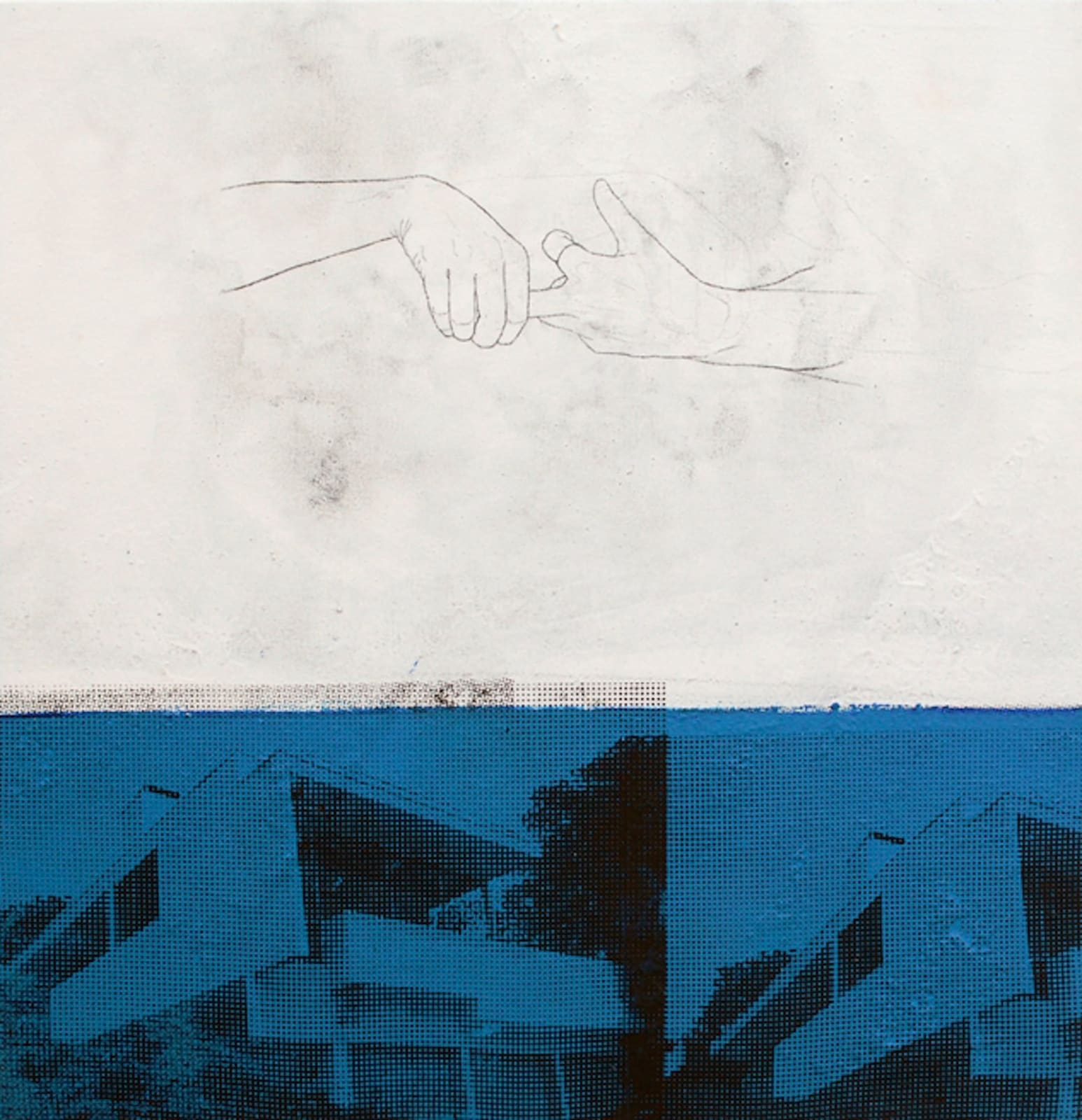 Julião Sarmento, Silver Lake Blue Hands, 2010/2011