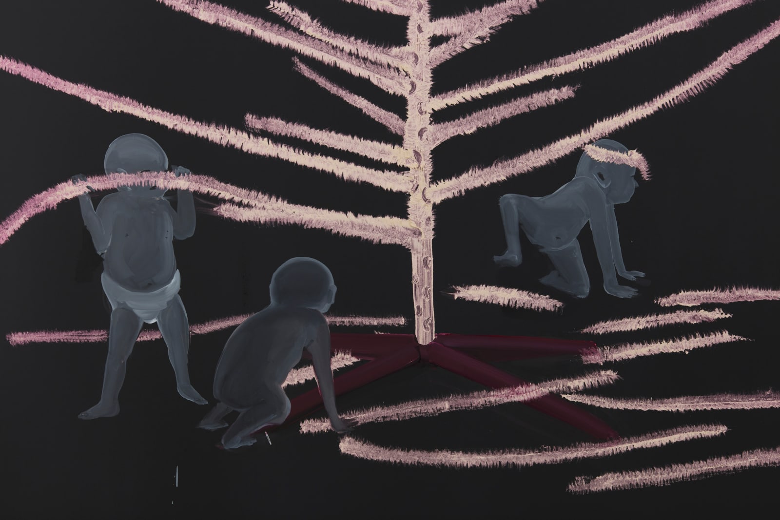 Tala Madani, Tinsel Tree Broken, 2020