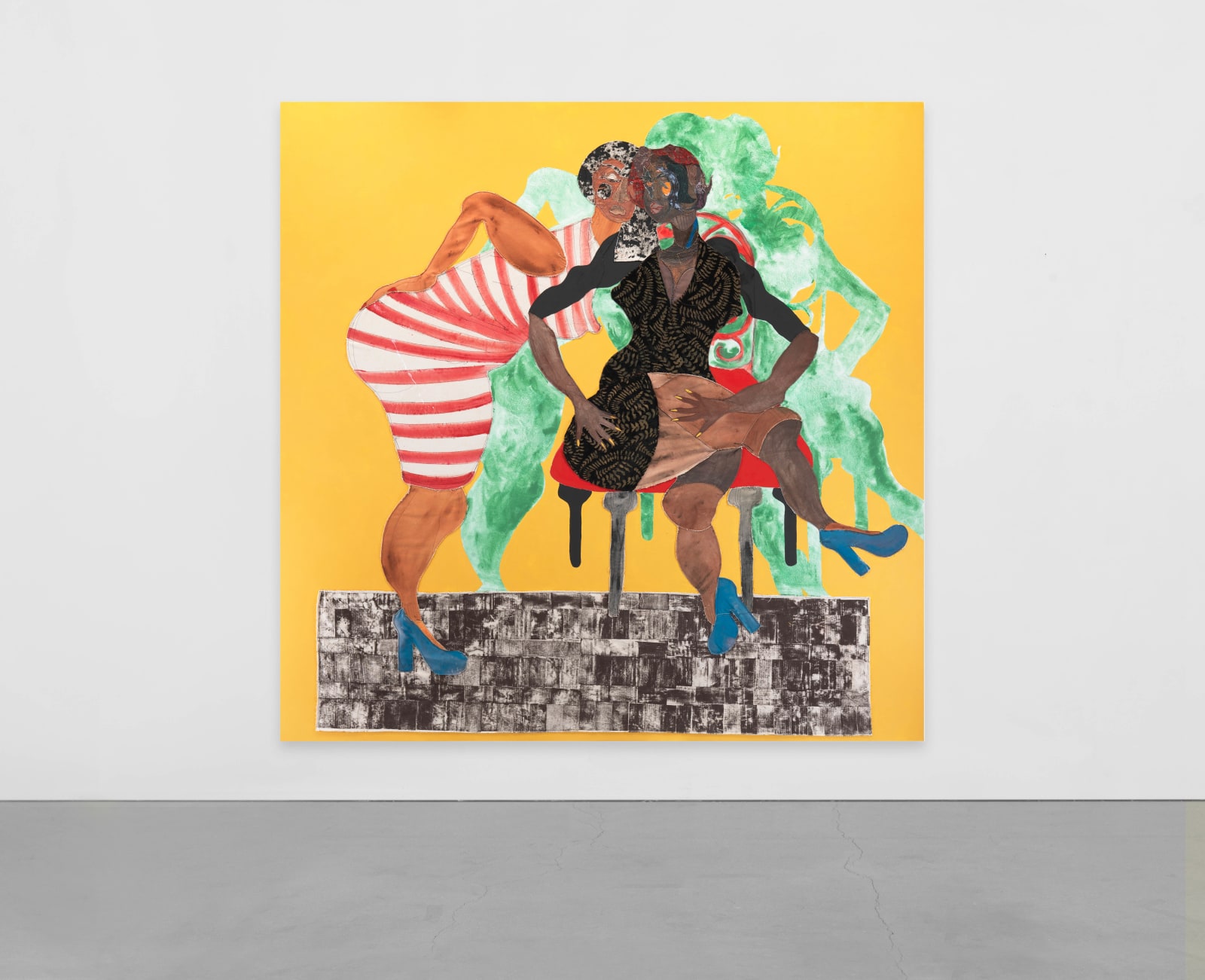 Tschabalala Self, Two Women 3, 2021