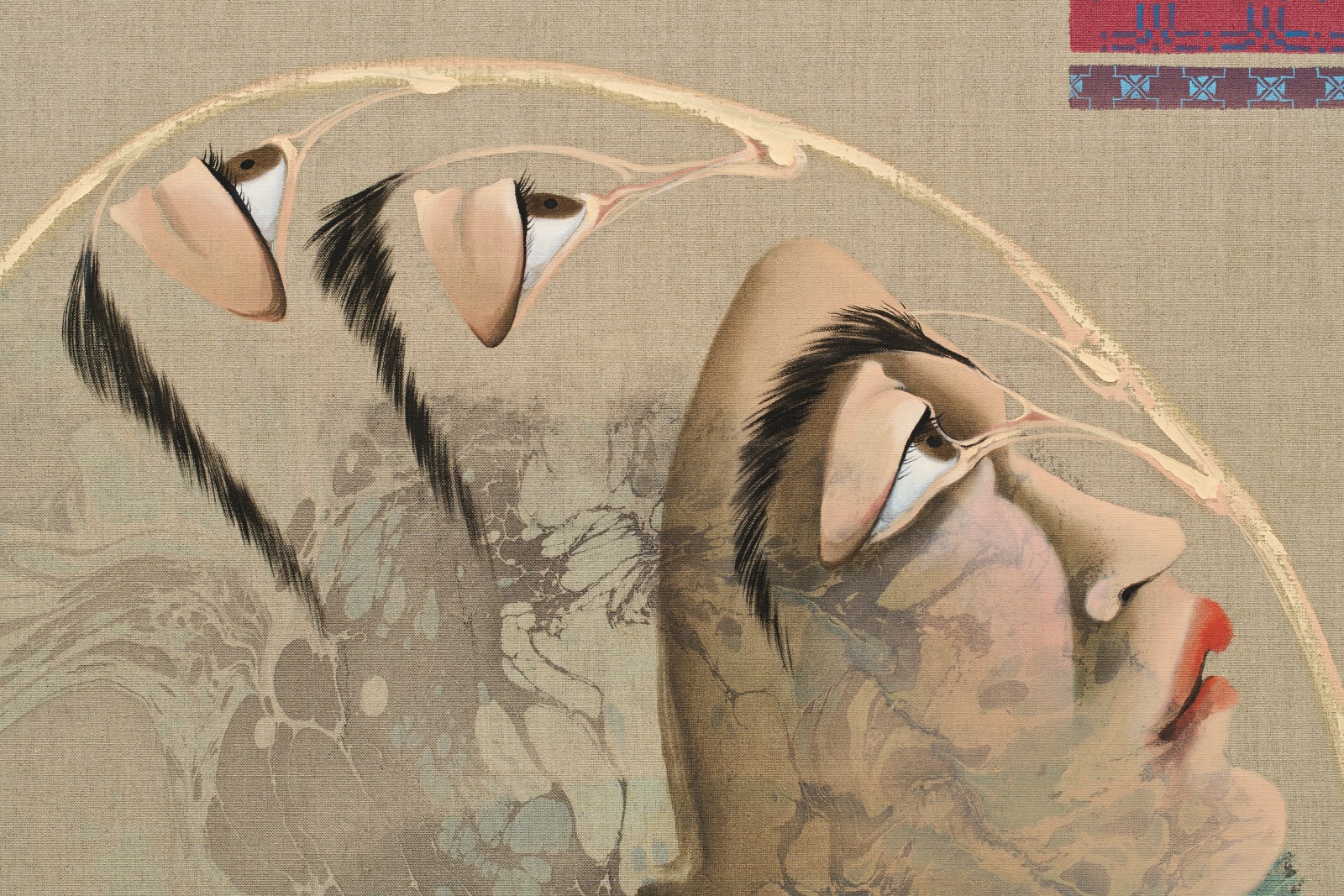 Hayv Kahraman, Look Me in the Eyes, No. 6, 2023