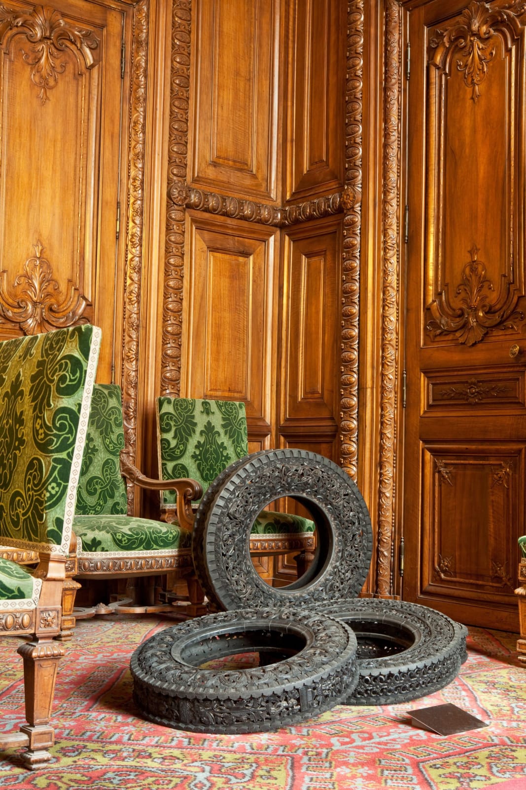 Wim Delvoye, Untitled (Car Tyres), 2010-2014