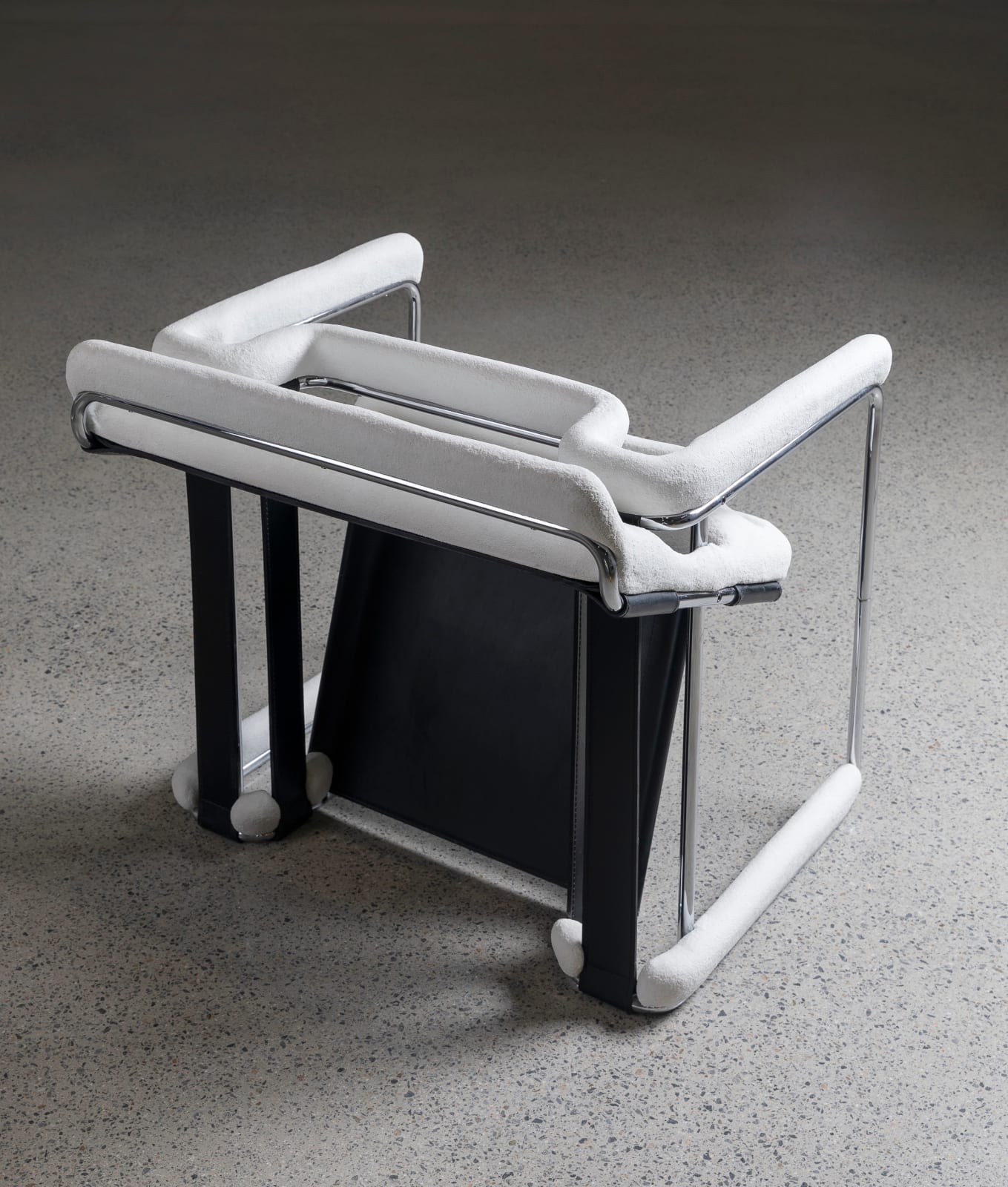 RYAN GANDER, Up ended Breuer chair after several inches of snowfall, 2016