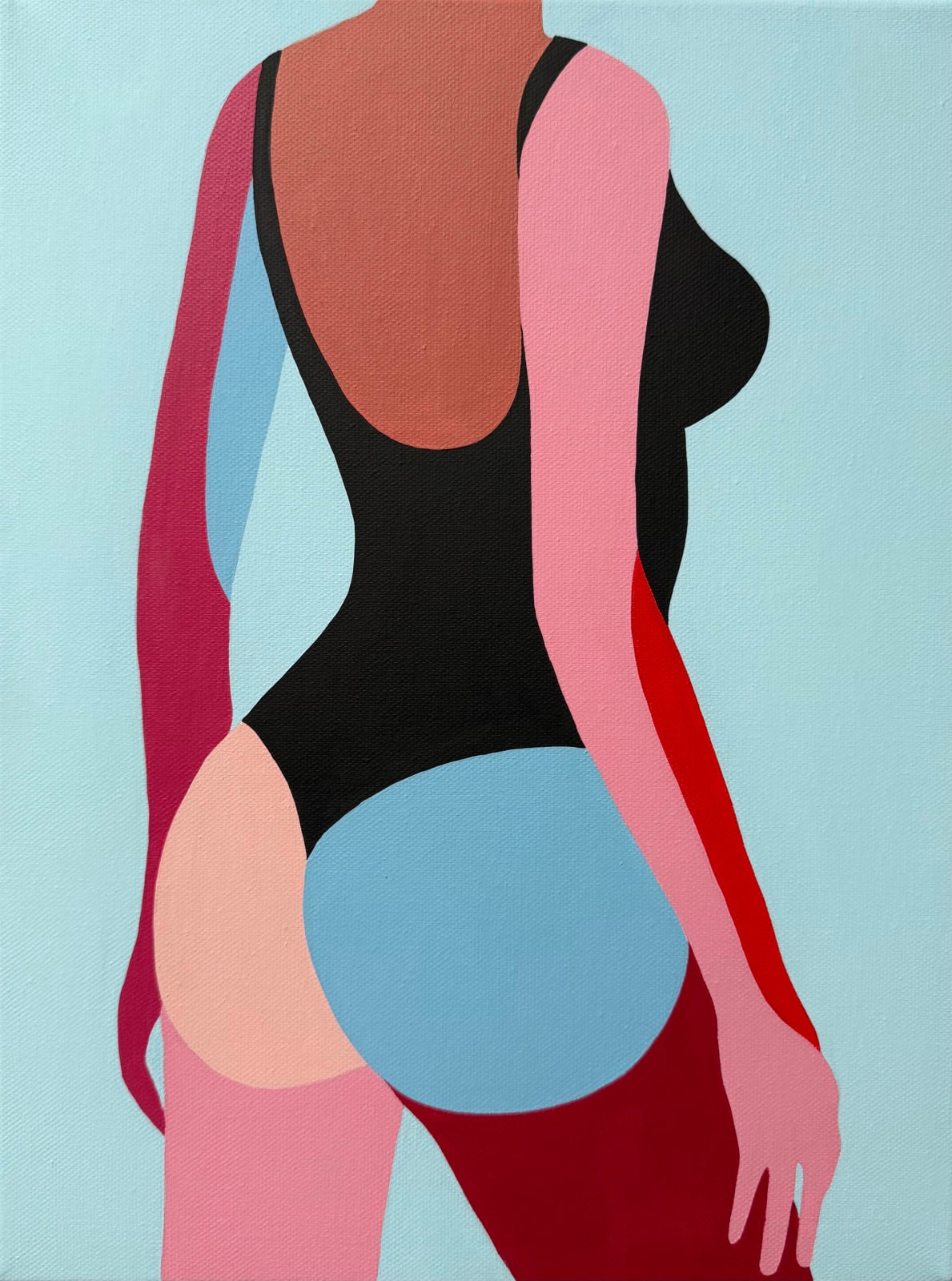 Kate Matsevych, Blooming Shapes in Blue, 2025