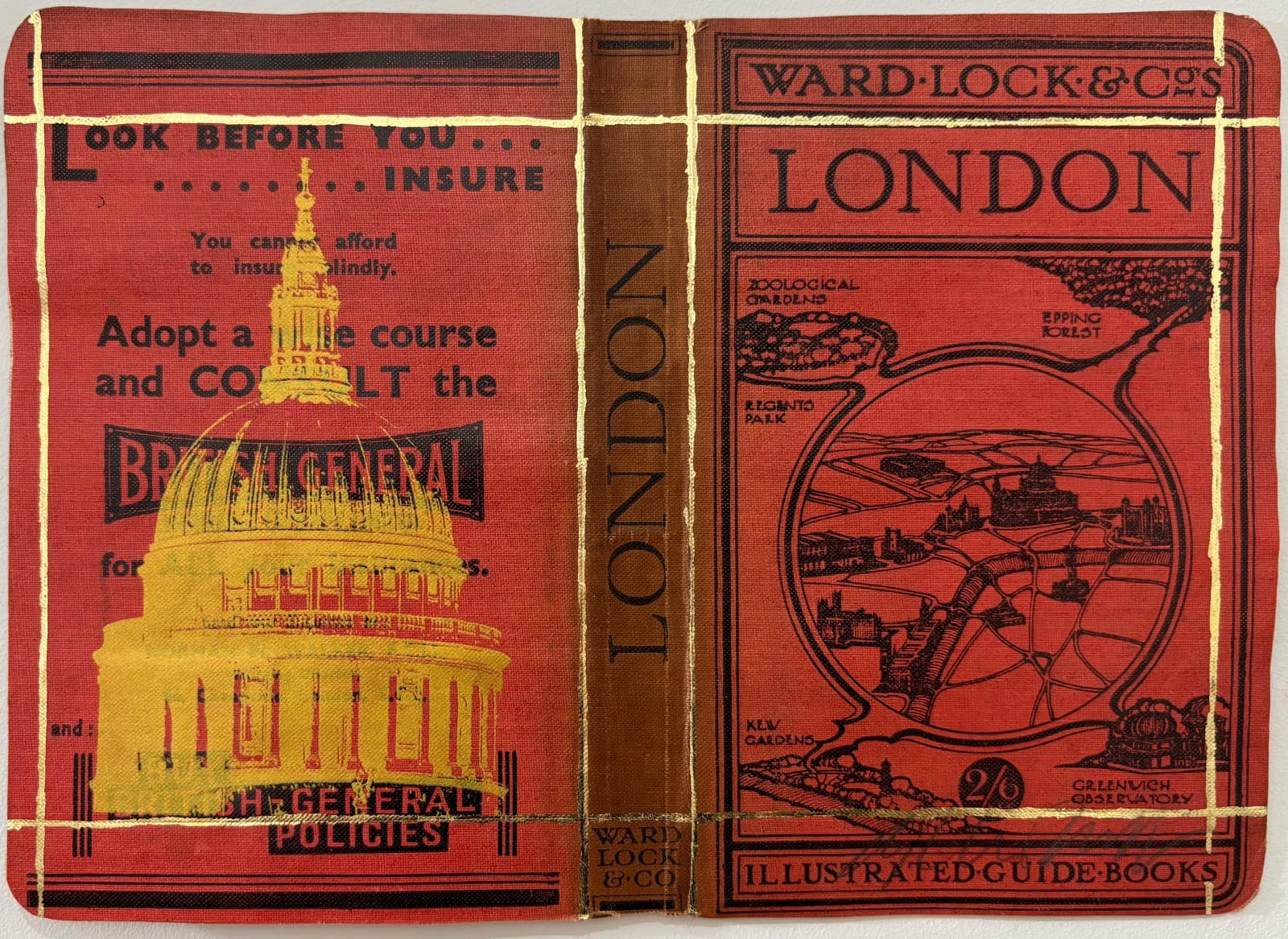 Angela Morris-Winmill, St Paul's Cathedral, Original Antique Map Book Cover