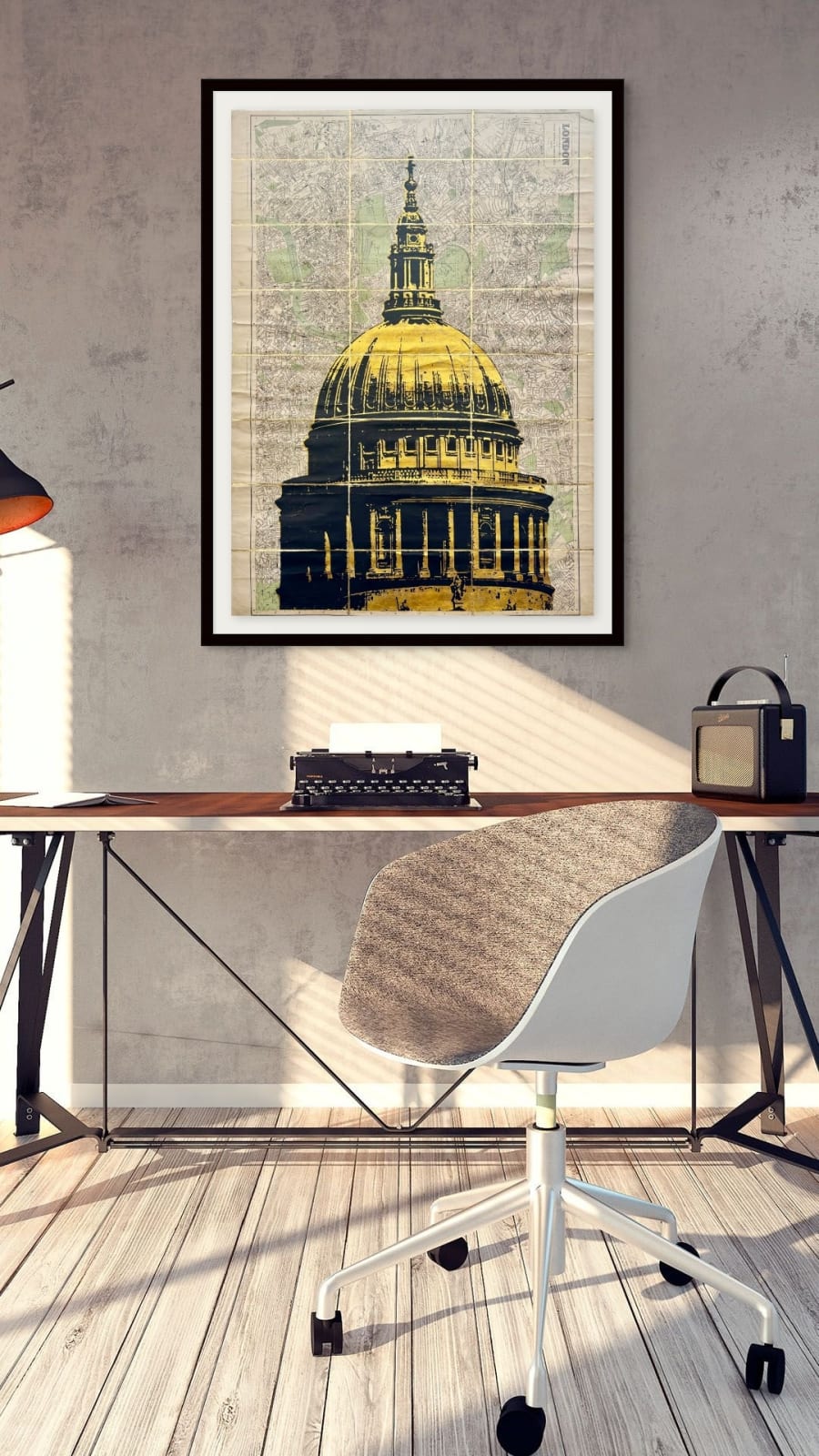 Angela Morris-Winmill, St Paul's Cathedral, Gold Ink, 2025
