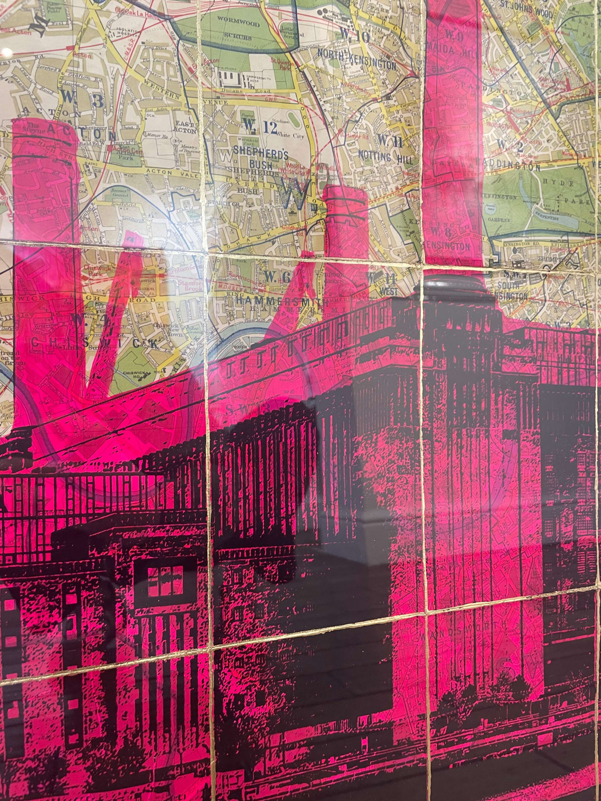 Angela Morris-Winmill, Battersea Power Station, Fluro Magenta Ink