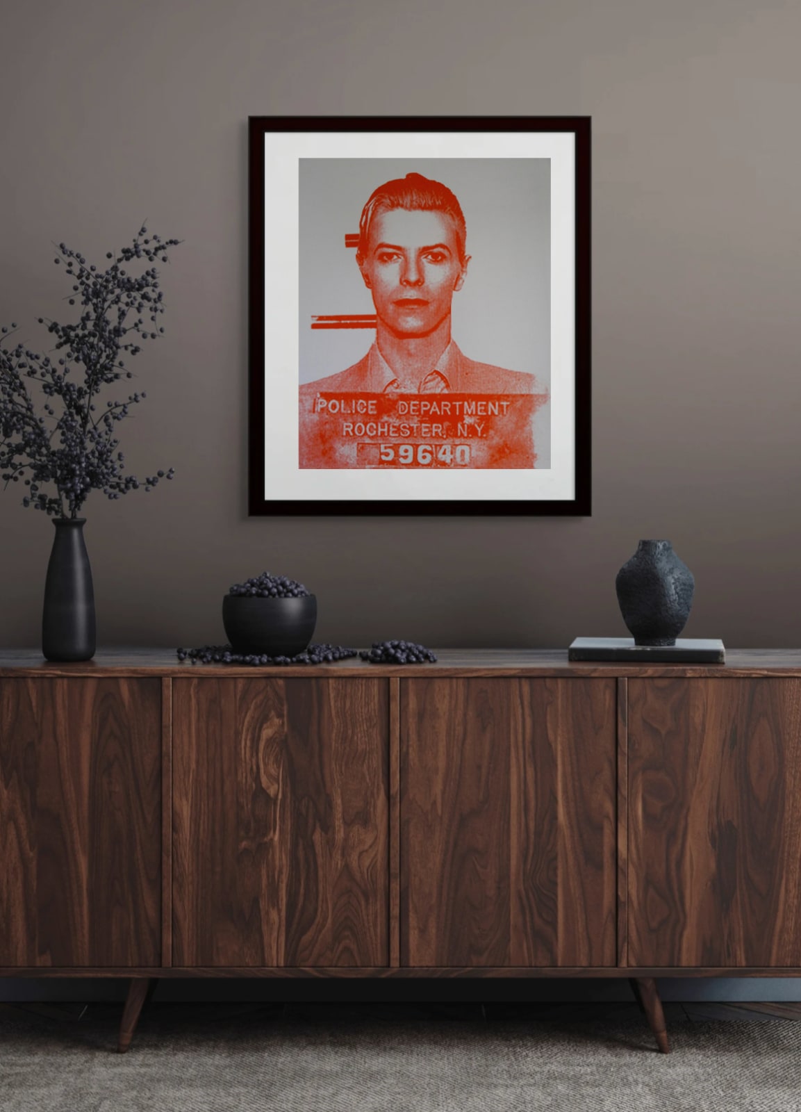 David Studwell, David Bowie, Sienna Red - Mugshot