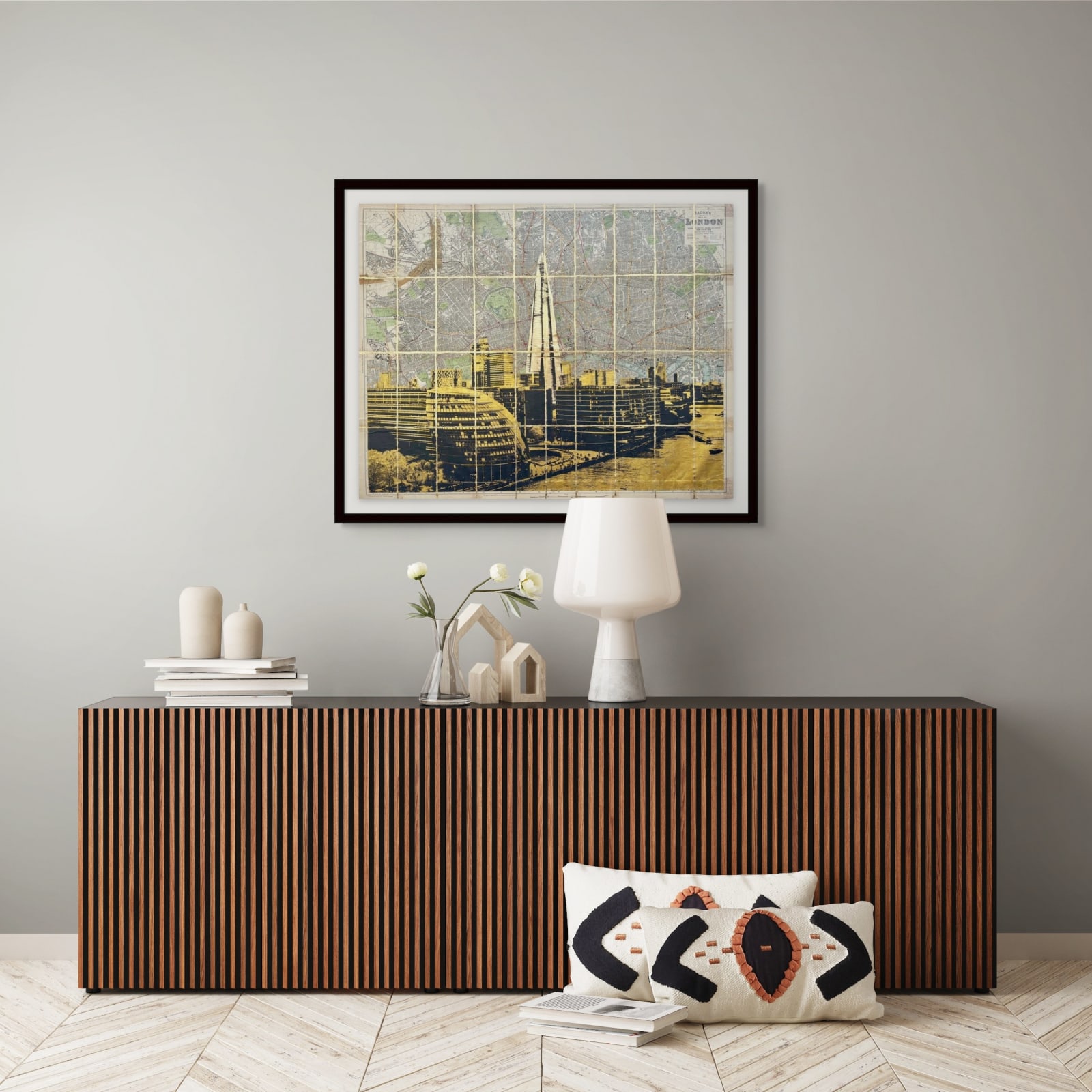 Angela Morris-Winmill, The Shard, City Hall, Gold Ink and Gold Leaf