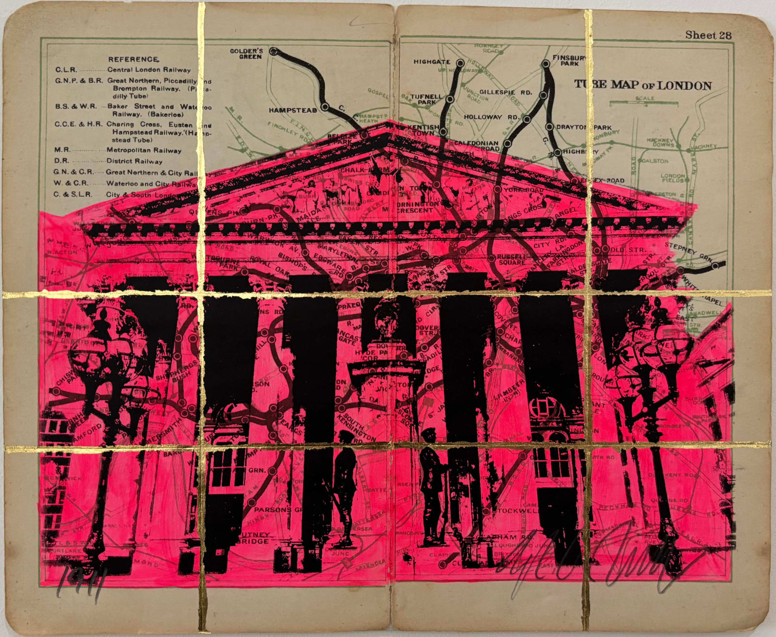 Angela Morris-Winmill, Royal Exchange London, Pink Ink, 1911