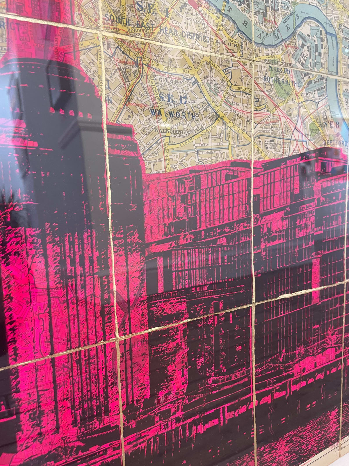 Angela Morris-Winmill, Battersea Power Station, Fluro Magenta Ink