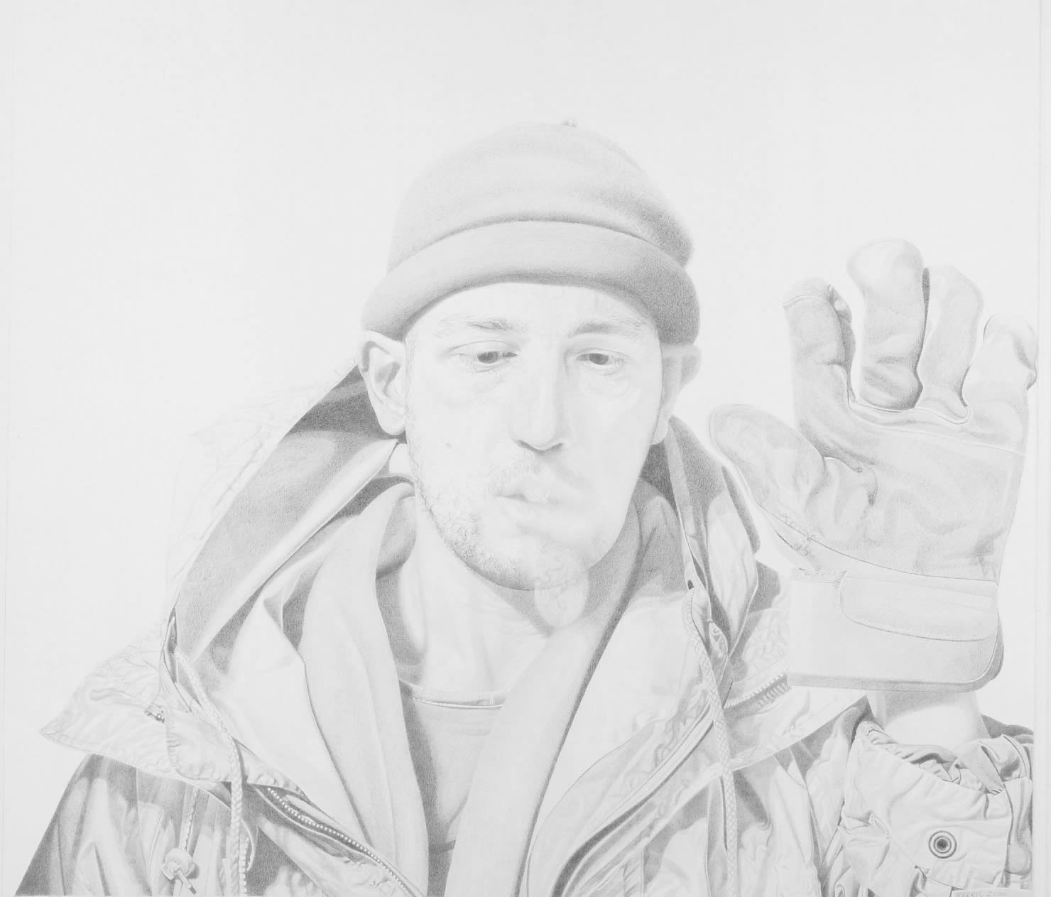 Philip Harris, S.P Behind A Glass Door (study), 2000