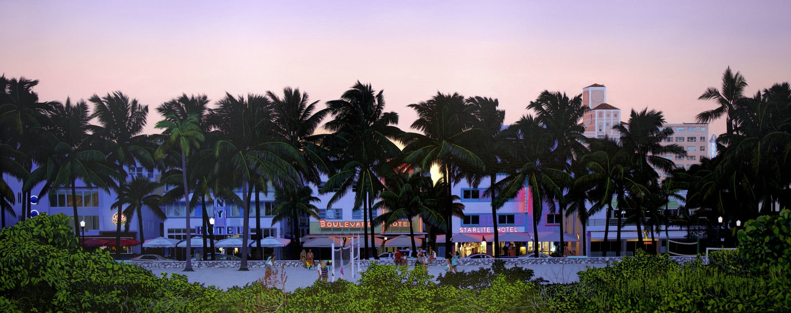 Christian Marsh, Into the Night, South Beach, 2018