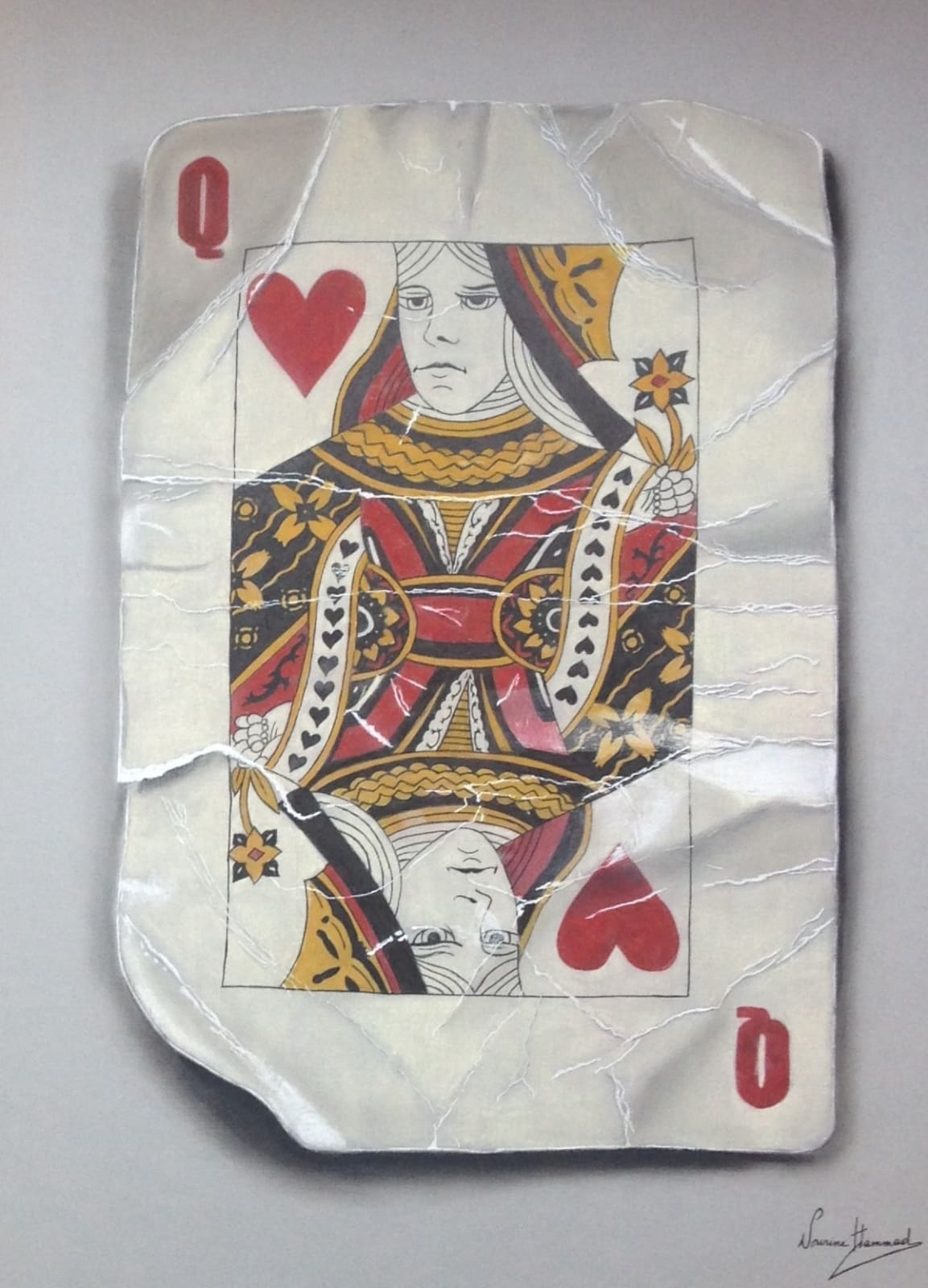 Nourine Hammad, Playing Cards (Queen)