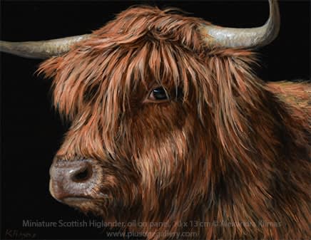 Alexandra Klimas, Miniature painting, Scottish Highlander