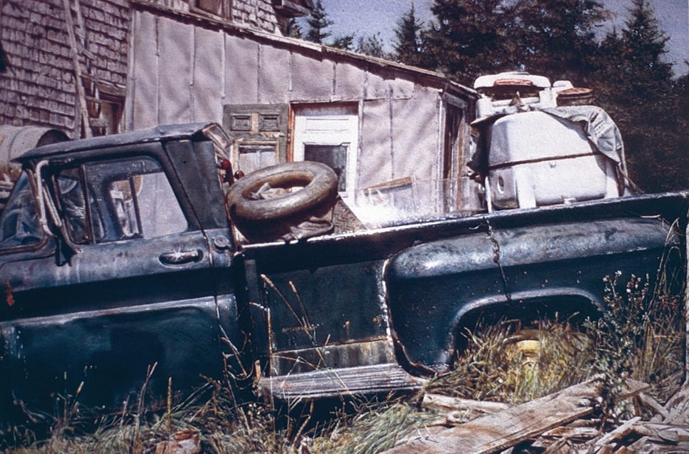 John Salt, Blue Pick Up with Clothes Washer
