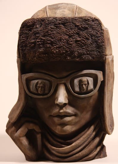 Paul Day, Back Chat (double sided sculpture)