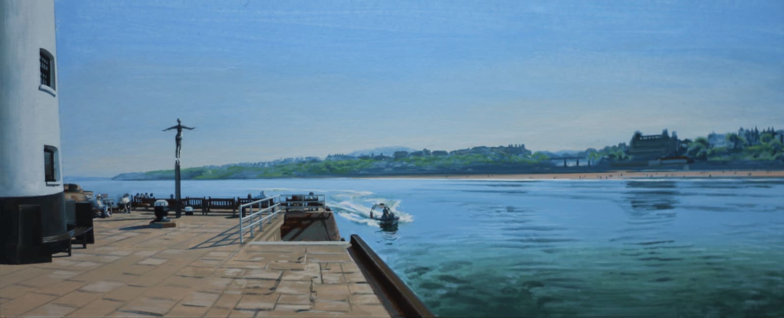 David Wheeler, Study for The Diving Belle Overlooking South Bay, Scarborough (Mid Afternoon)