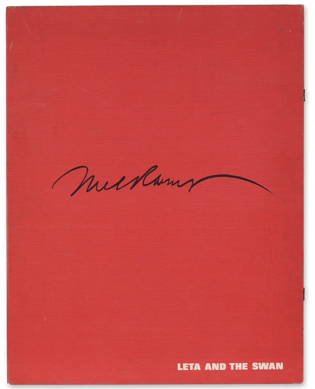 Mel Ramos, Boxed Suite. Leta and the Swan, Red Portfolio Box, 1969