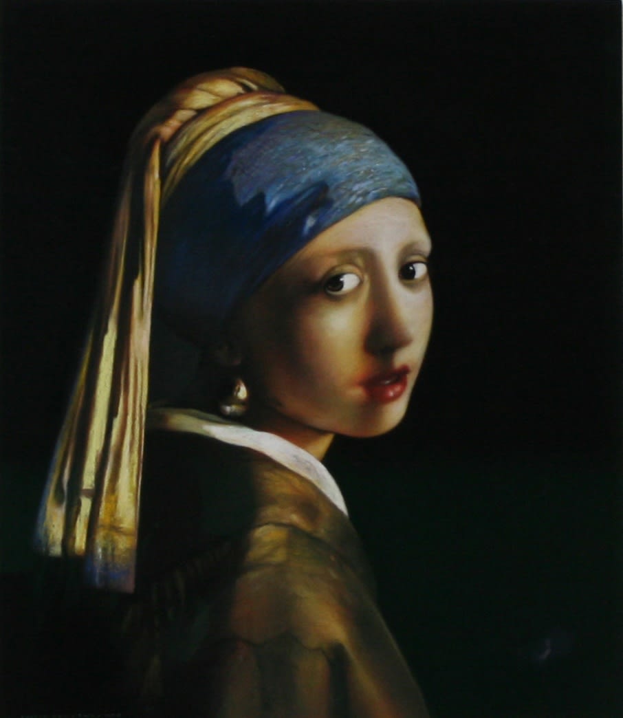 Andrew Hemingway, Girl with the Pearl Earring After Vermeer
