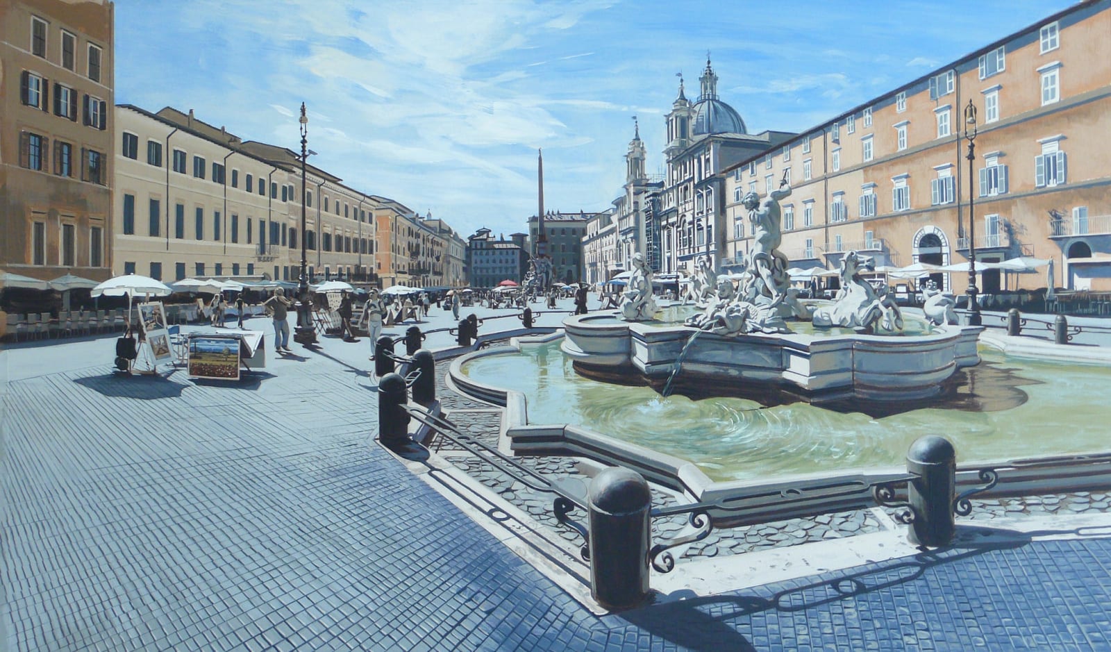 David Wheeler, Study: Luce del Mattino (Piazza Navona, Rome)