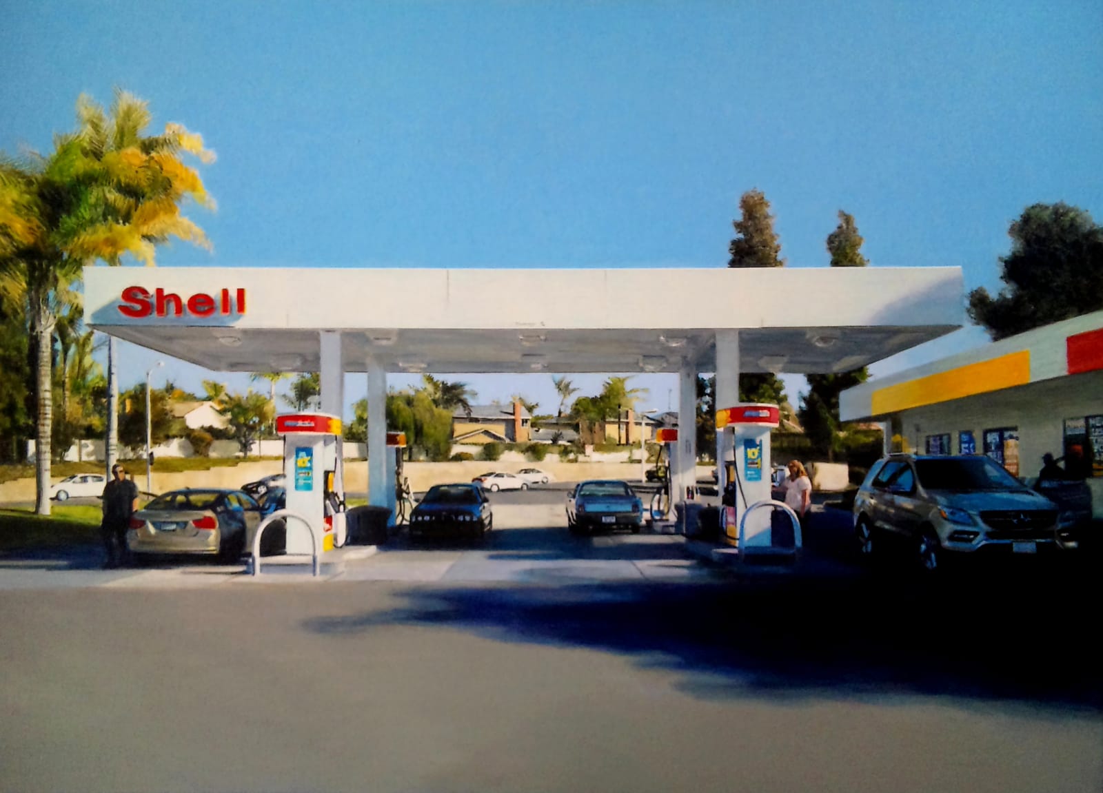 Romain E., Shell station in Orange County