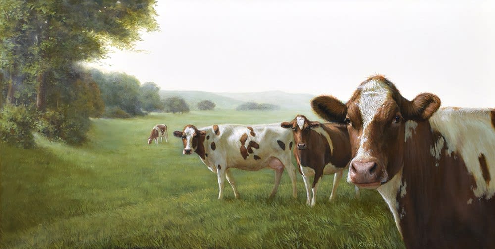 Alexandra Klimas, Cows in a Landscape