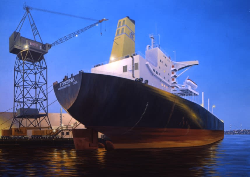Simon Harling, Dusk at Todd's Shipyard