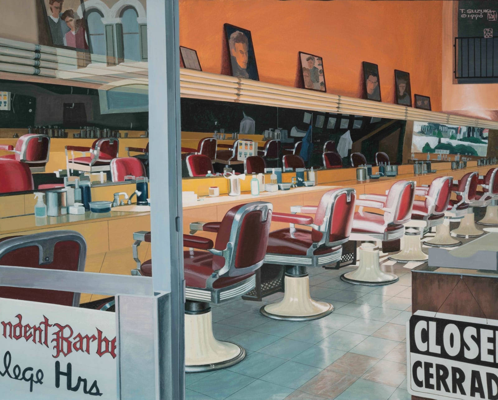 Tad Suzuki, Barbershop at Sunset, 1998 (San Diego)