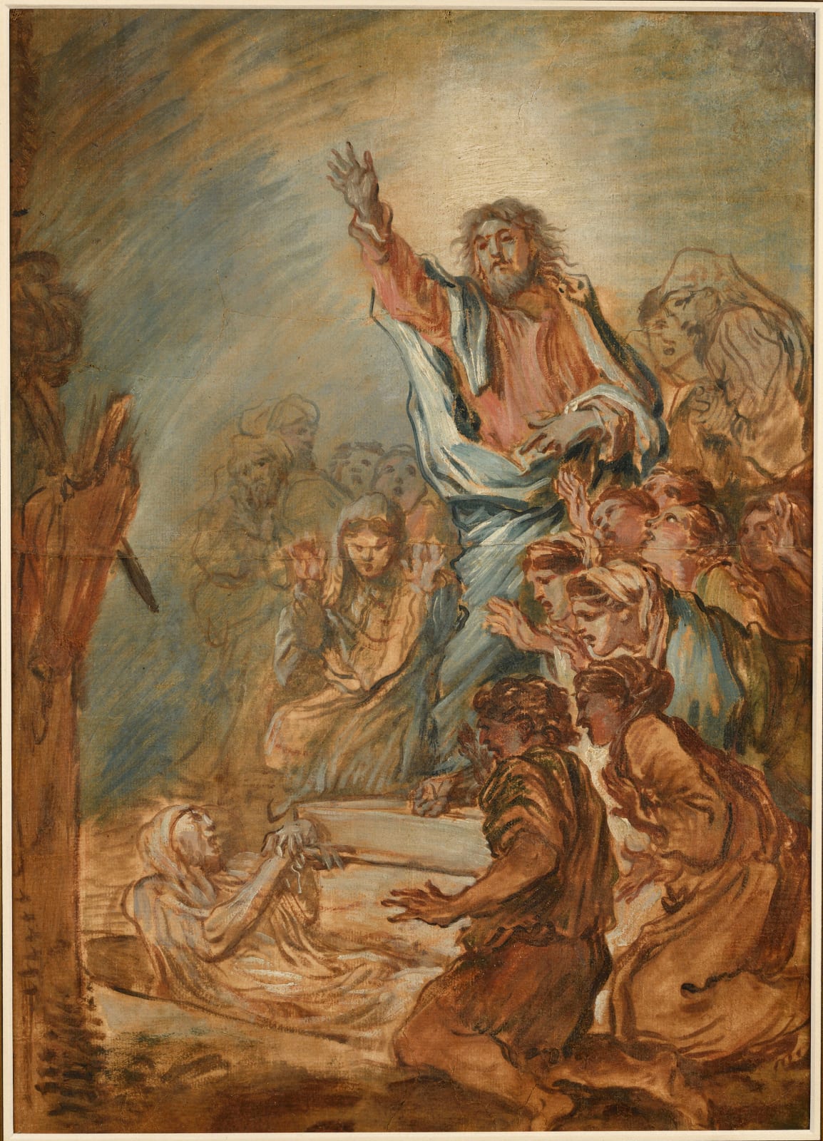 Giovanni Benedetto Castiglione, called Il Grechetto (Genoa 1609–1664 Mantua), The raising of Lazarus