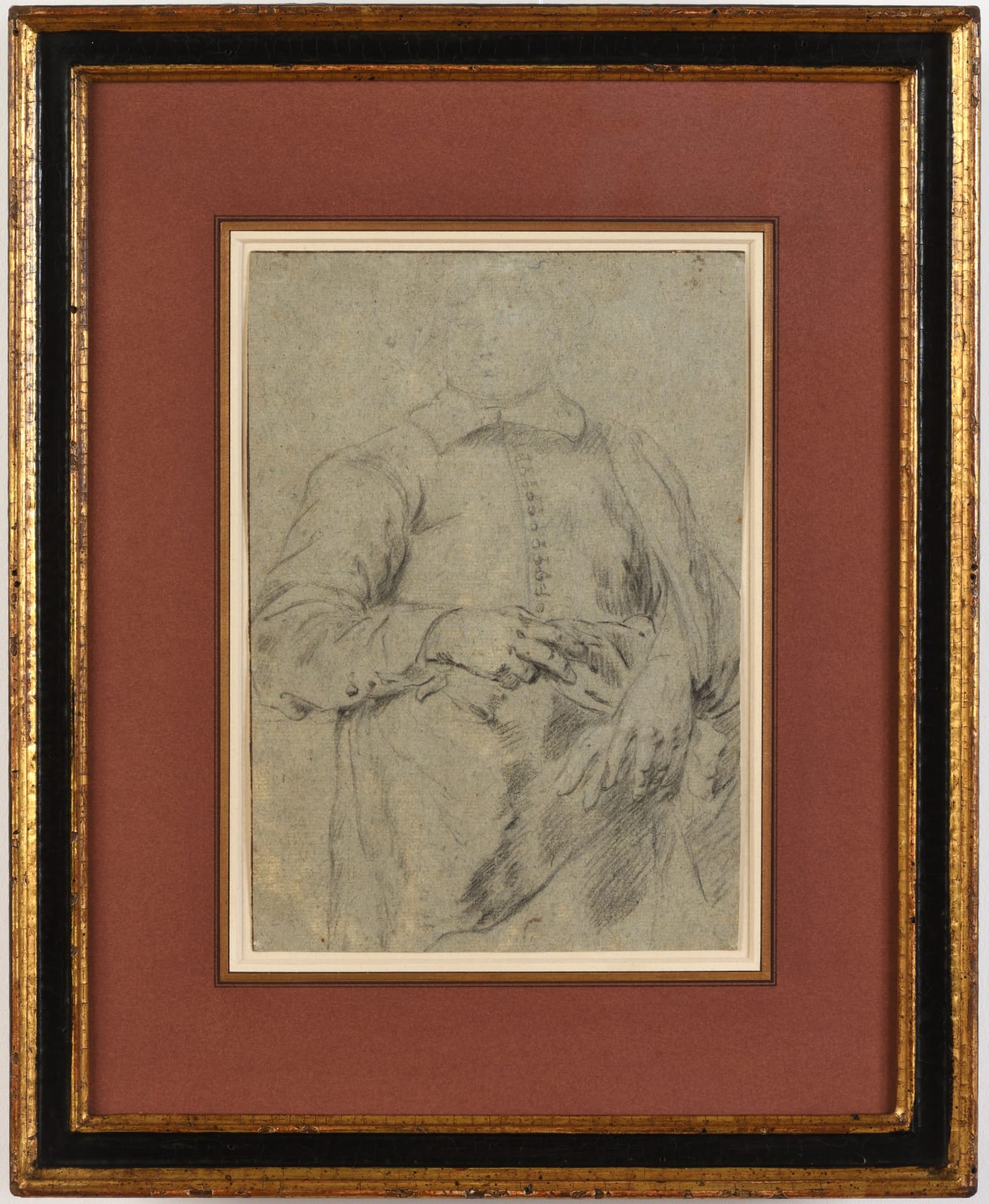 Attributed to Anthonius VAN DYCK (Antwerp 1599 - 1641 London), A portrait study of a man, standing