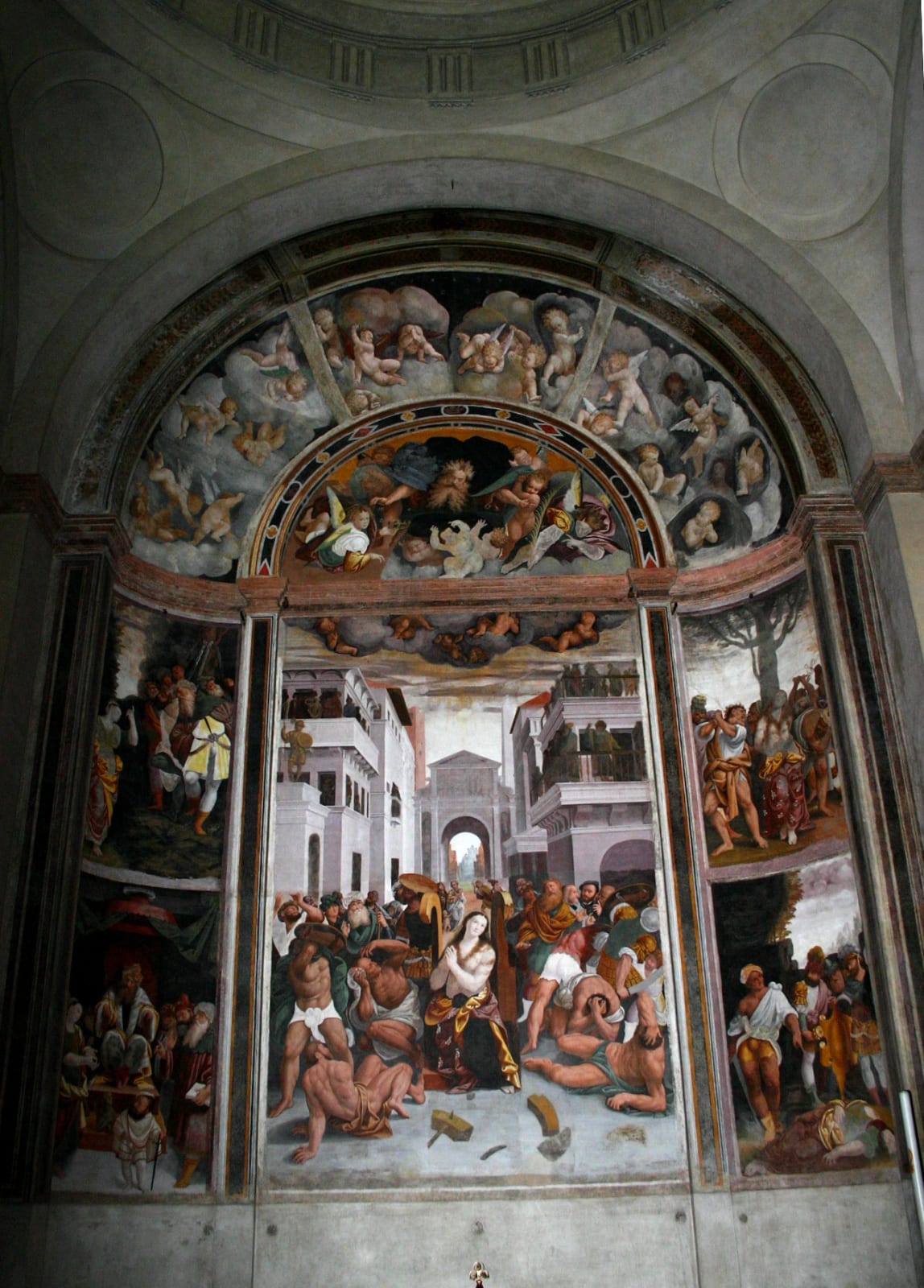 Italian School, 17th century, Study after Bernardino Lanino frescos in St Caterina, Milano