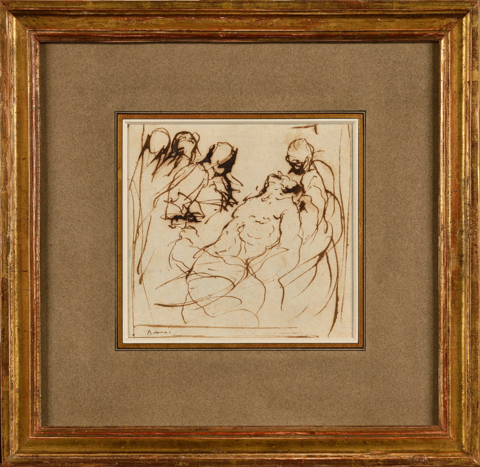 Attributed to Disegnatore Mistorioso, The Entombment