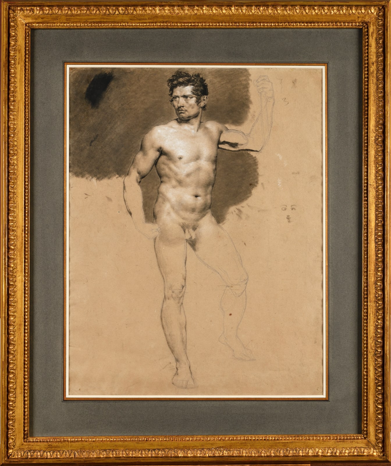 Constance-Marie CHARPENTIER (Paris 1767 - 1849), Academy drawing of a man