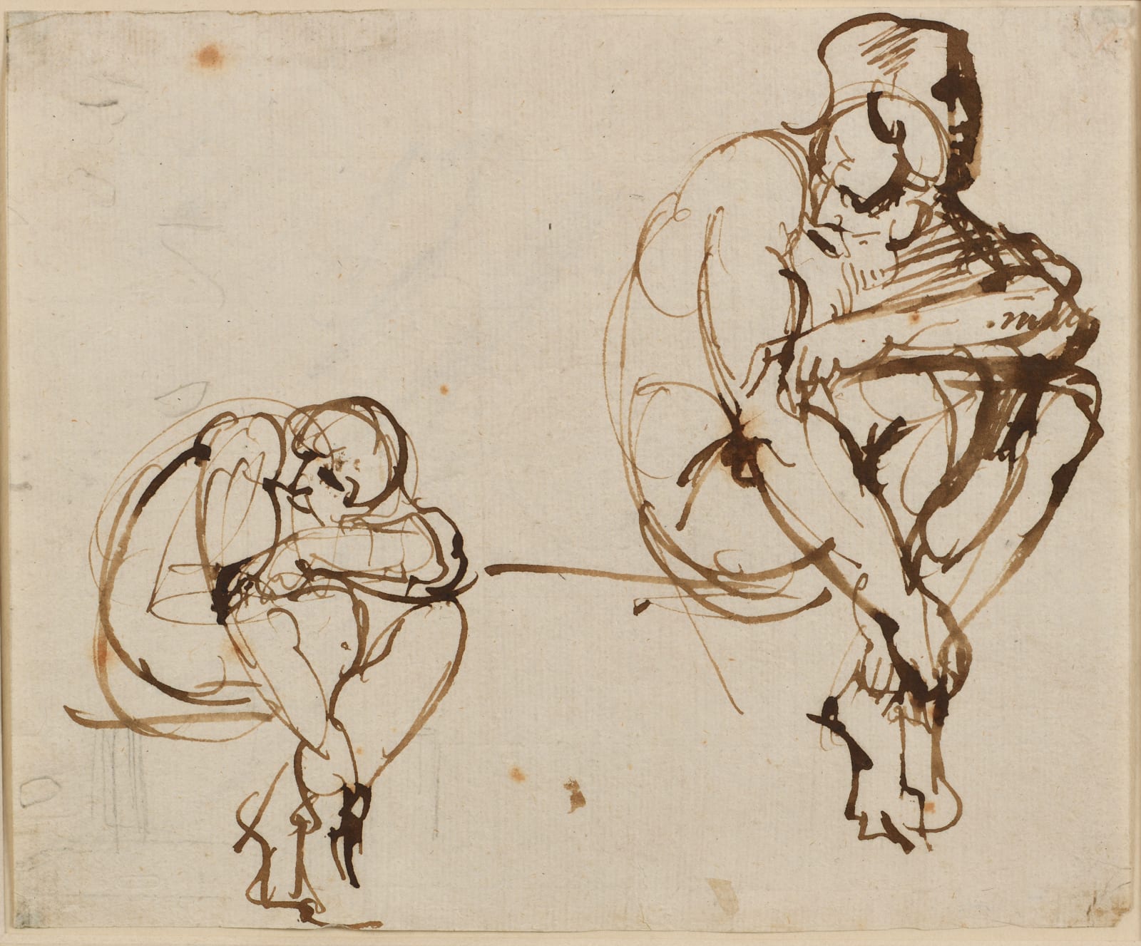 Giuseppe BOSSI (Busto Arsizio 1777 - 1815 Milano), Studies of seated figures