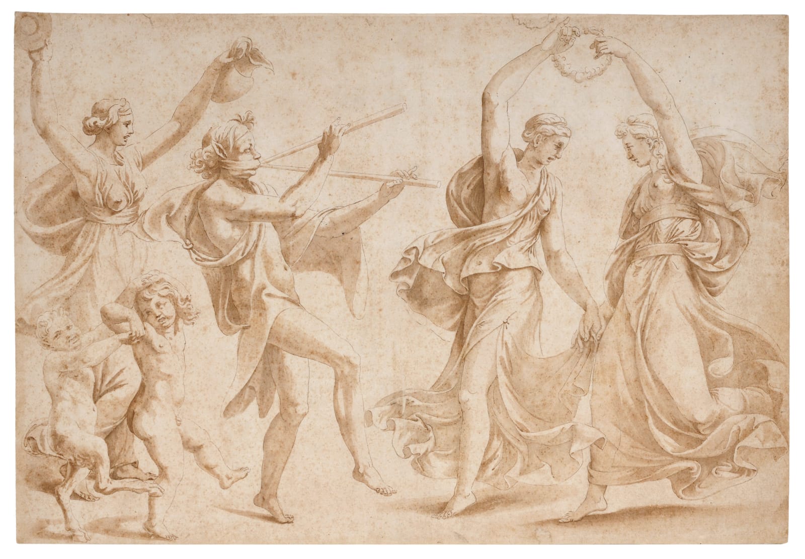 Giulio Romano (1499-1546), attributed to, Dancing figures