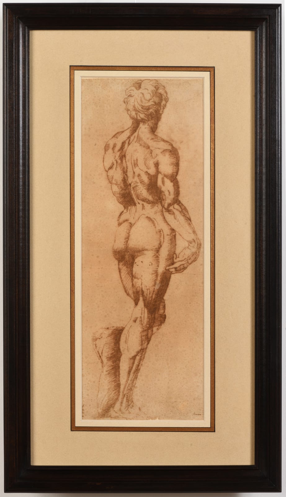 Attributed to Vincenzo DE’ ROSSI (Fiesole 1525 - 1587 Florence), Study after Michelangelo’s David