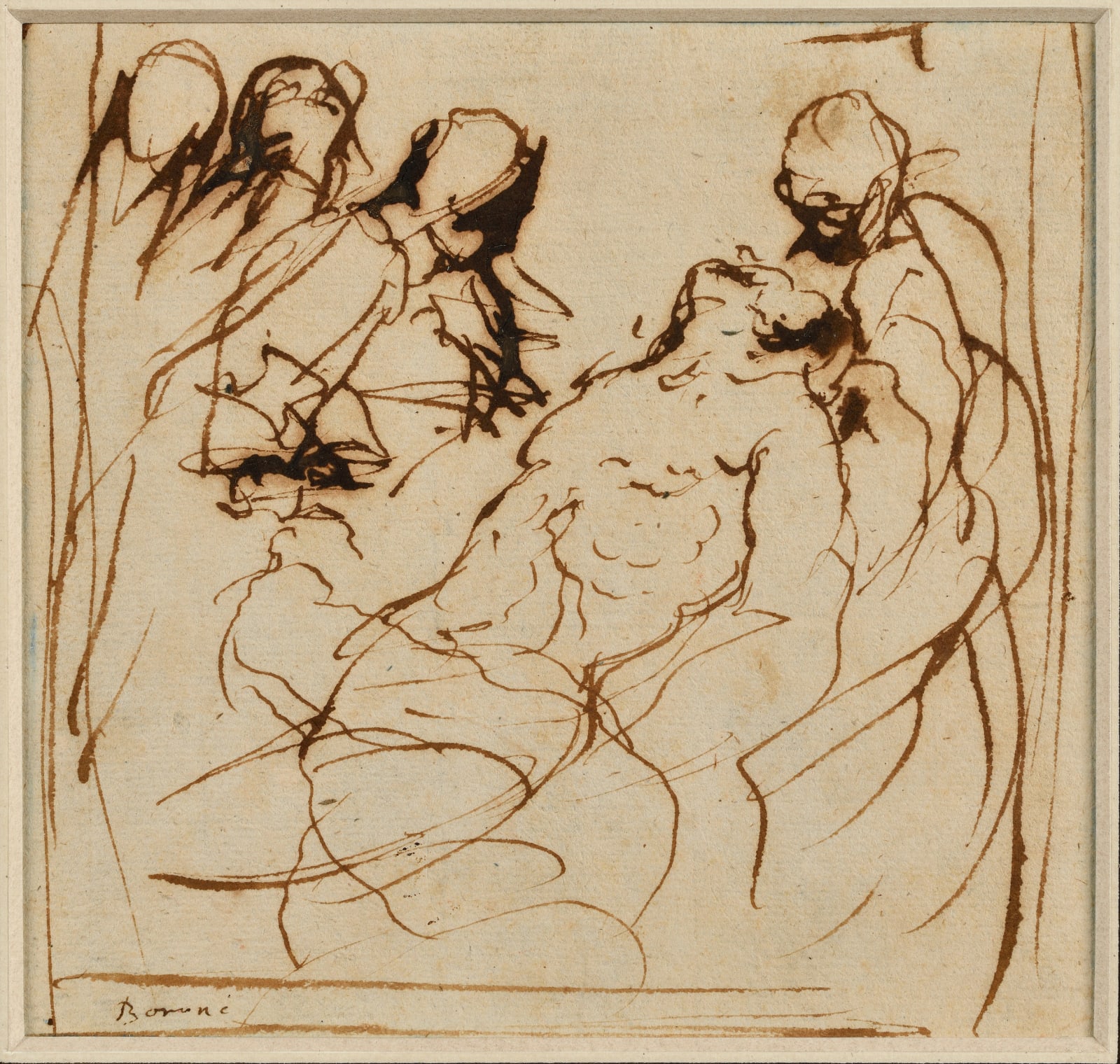 Attributed to Disegnatore Mistorioso, The Entombment