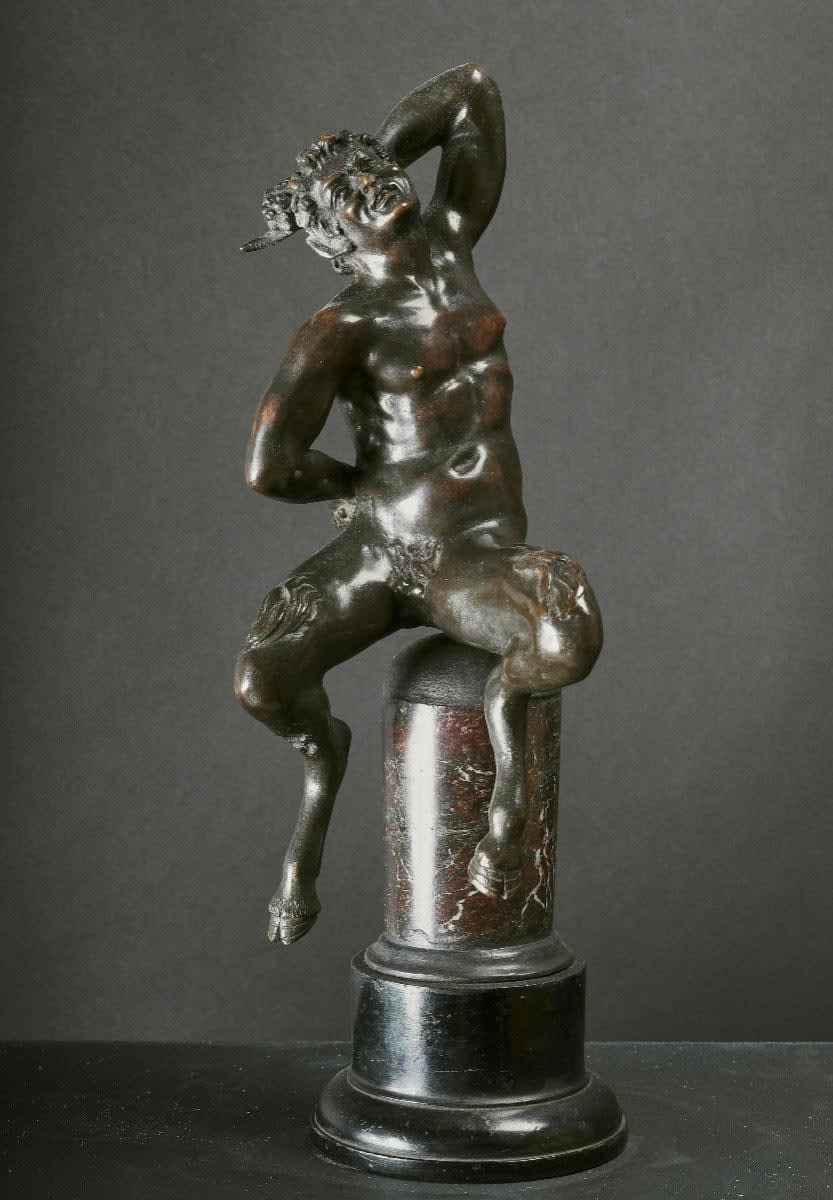Italy, early 17th century, Seated Faun