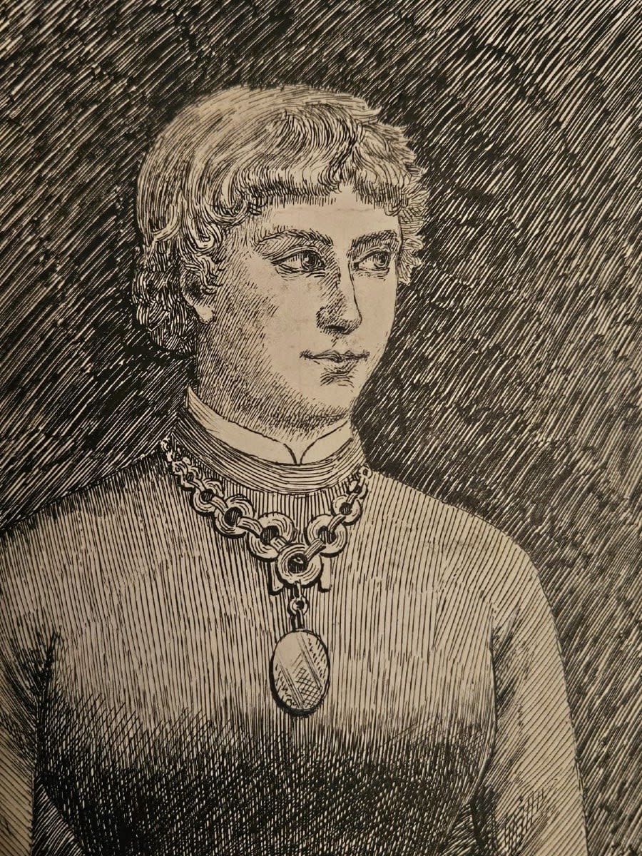 Henri-Charles SAUVAGE (Blois, 1853 – 1912), Portrait of Madame H. L, 1882