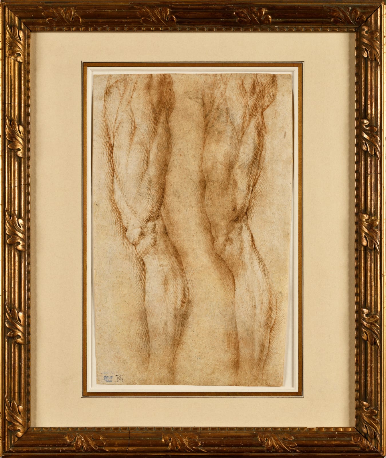 Bartolomeo Passarotti (Bologne, 1529 - 1592), Study of two legs